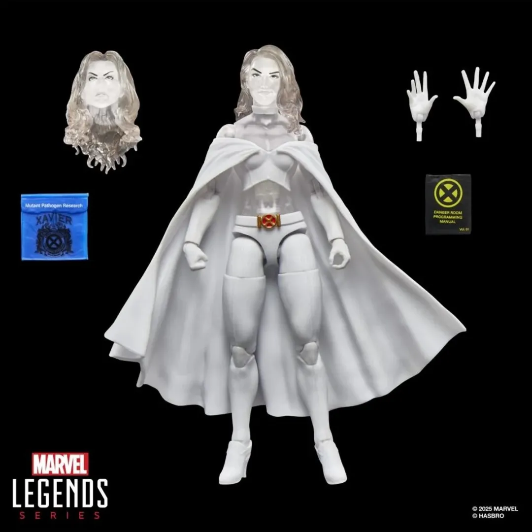Hasbro Marvel Emma Frost Diamond Form Figure Legends 15cm - Transparant/Wit