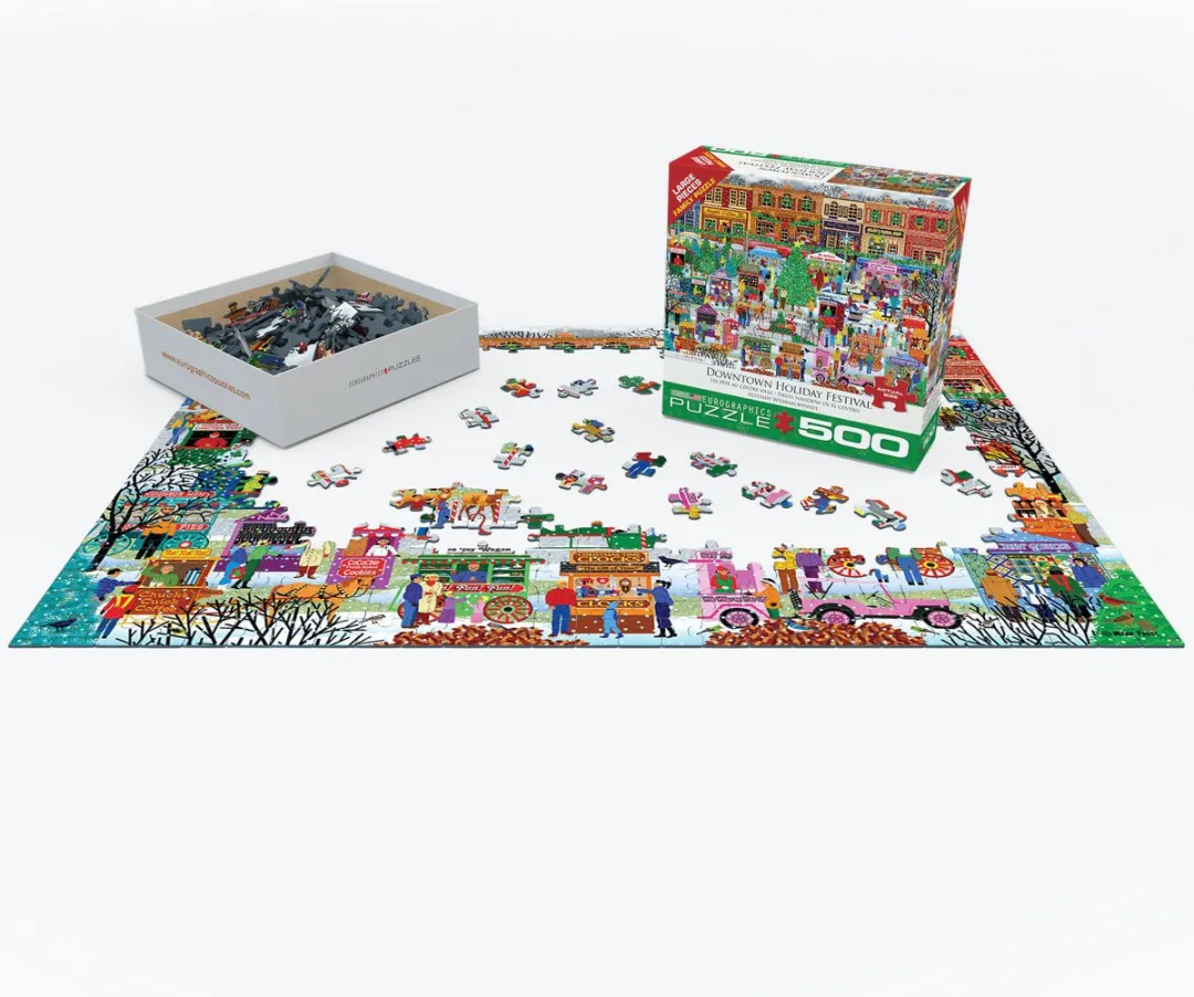 Eurographics Kerstmis Stadsfestival Mark Frost Legpuzzel 500 Stuks - eu6500-5503