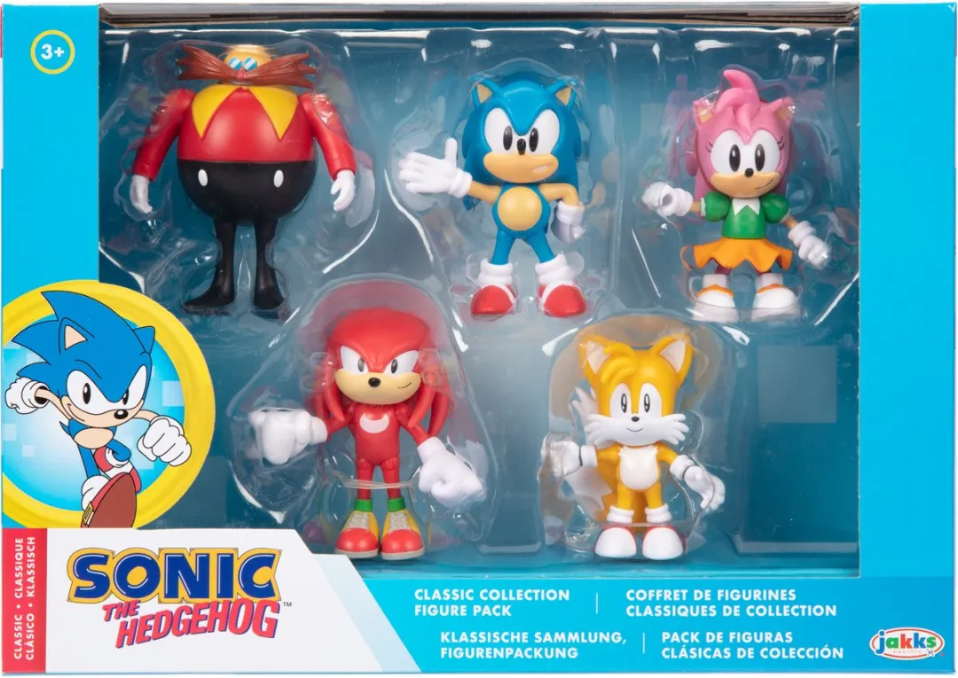 Sonic Jakks Figuren 6.5cm - 5 Stuks Blauw