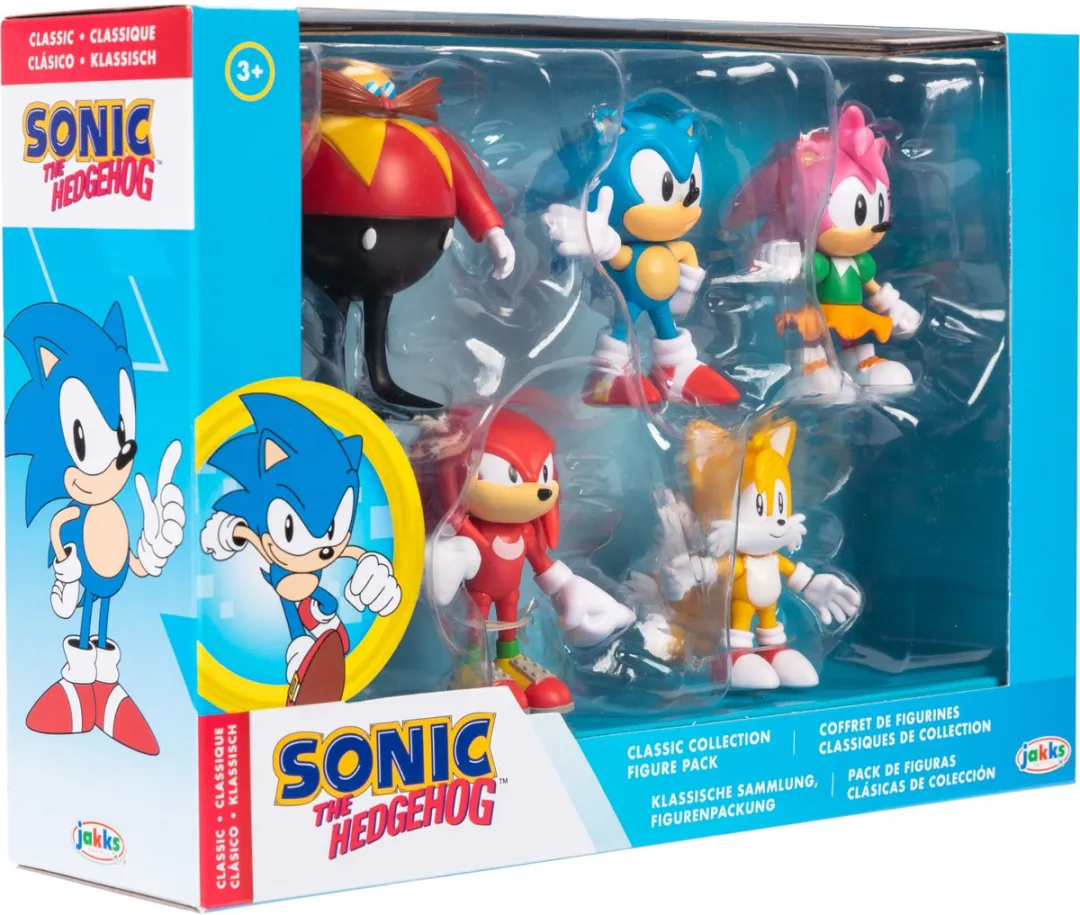 Sonic Jakks Figuren 6.5cm - 5 Stuks Blauw