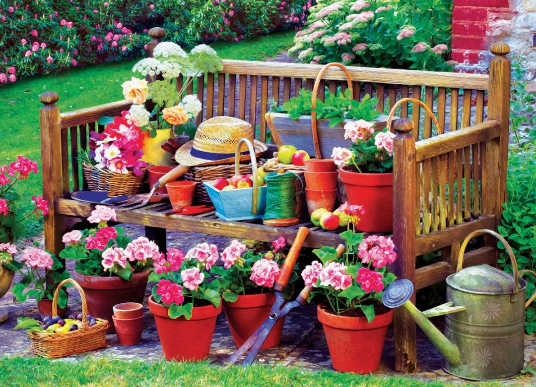 Eurographics Tuin Bankje Puzzel 1000 Stuks