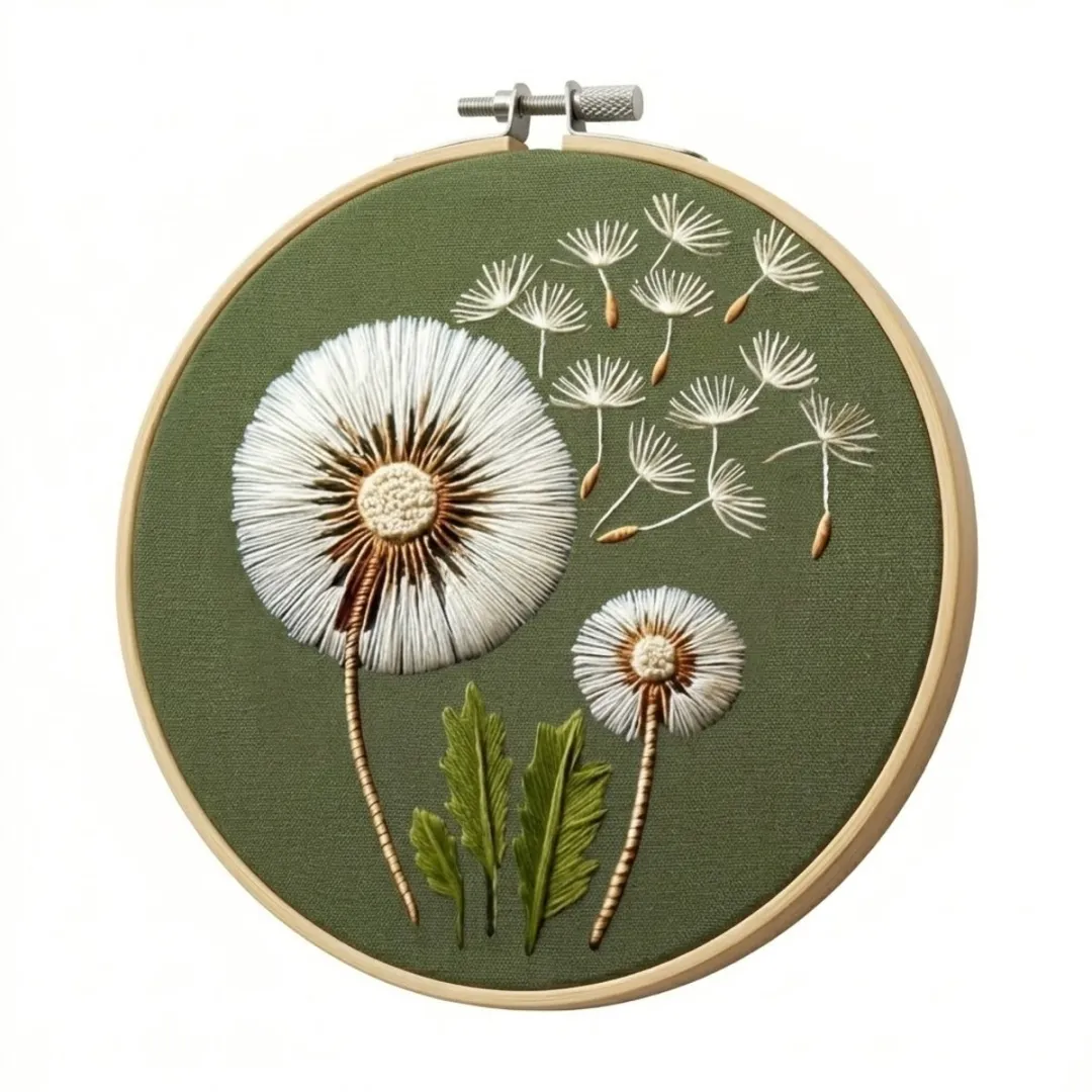 NUVEX Paardenbloem Borduurpakket 20x20cm