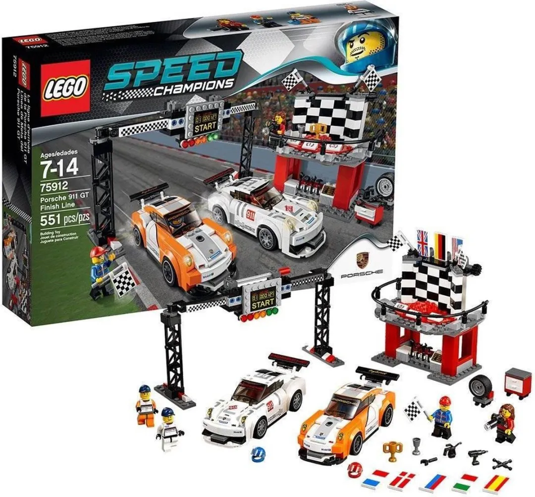 LEGO Porsche 911 GT 551 Stukken - 4 Minifiguren - afbeelding 6 van 6