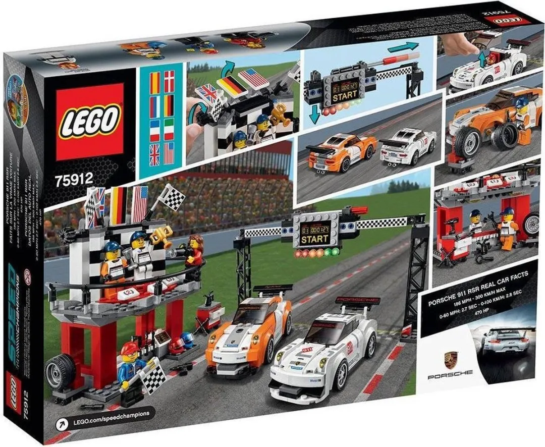 LEGO Porsche 911 GT 551 Stukken - 4 Minifiguren