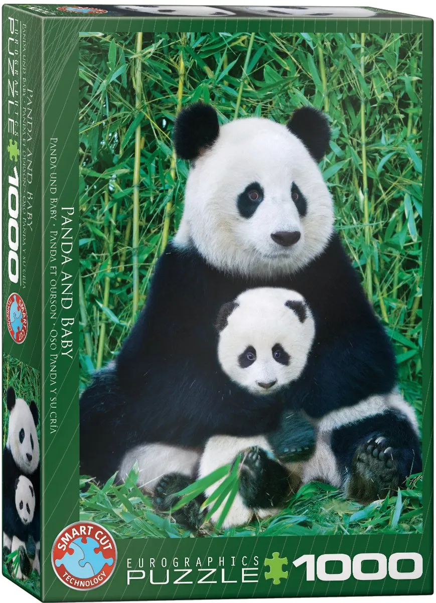 Eurographics Panda & Baby Legpuzzel 1000 Stuks