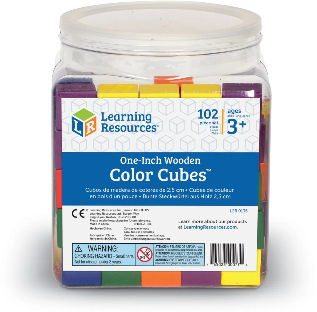 Learning Resources Houten Rekenblokjes 120 Stuks - LER0136 - Multicolor