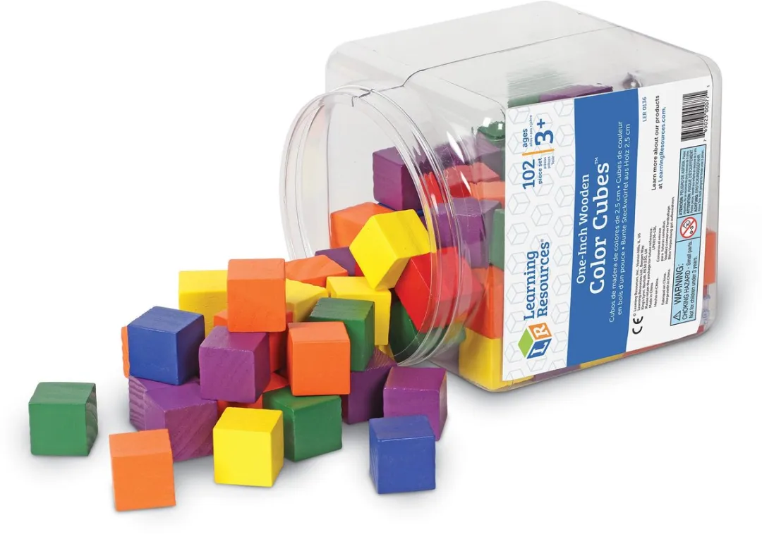 Learning Resources Houten Rekenblokjes 120 Stuks - LER0136 - Multicolor