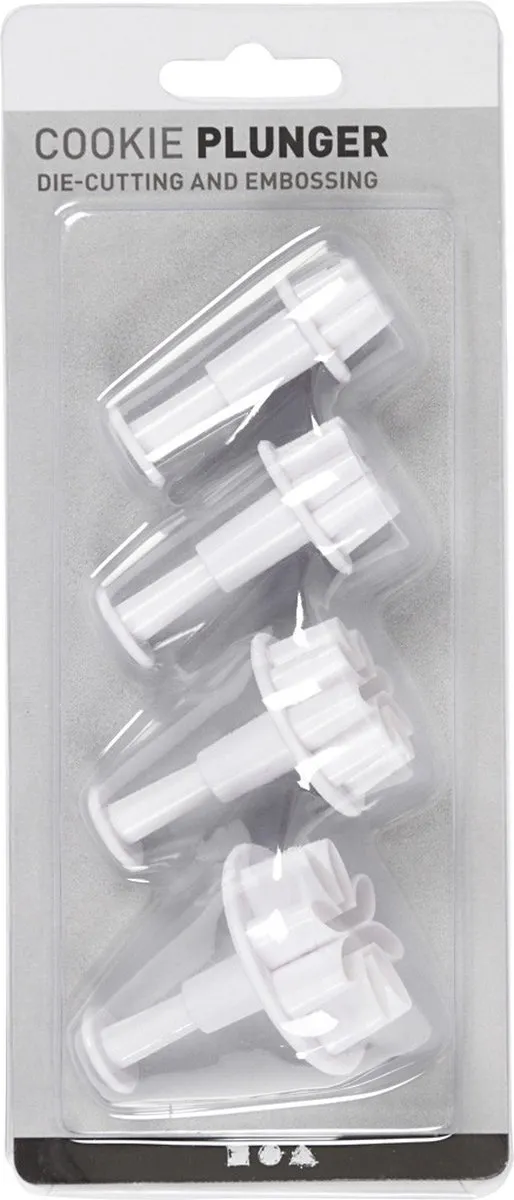 Creativ Company Koekjesdeeg Stempel Set - 4 Stuks Meerkleurig