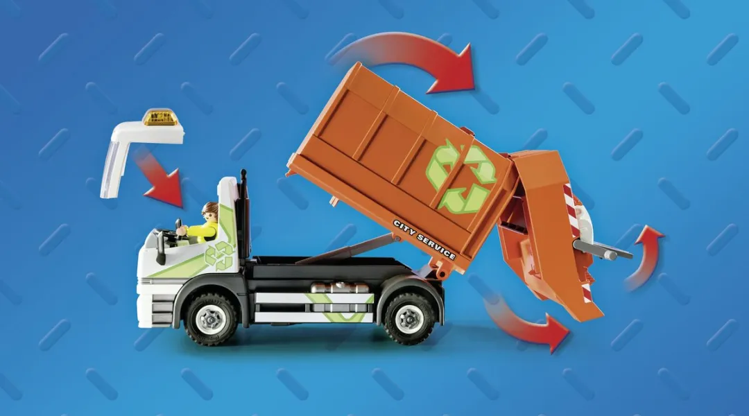 Playmobil City Life Afval Recycling Truck 70200 - Multicolor