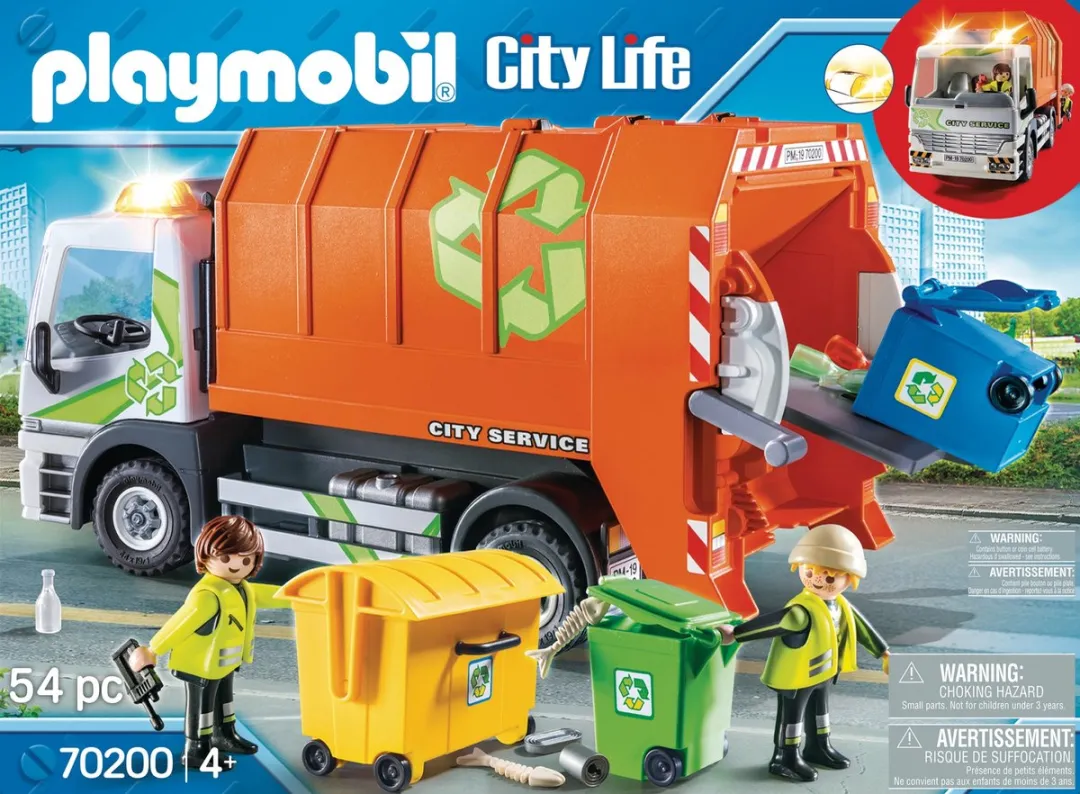 Playmobil City Life Afval Recycling Truck 70200 - Multicolor