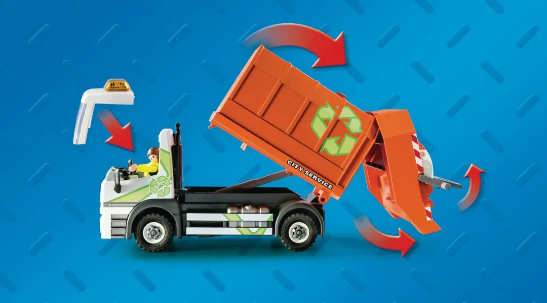 Playmobil City Life Afval Recycling Truck 70200 - Multicolor