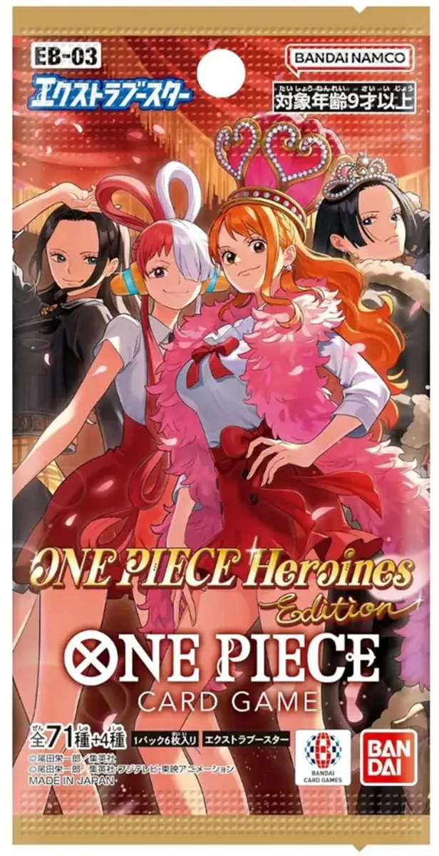 Bandai Namco One Piece Card Game EB-03 Heroines Edition Booster Pack