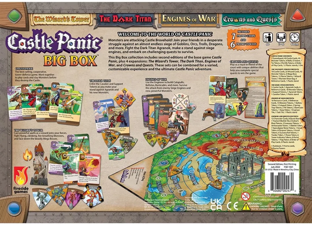 Fireside Games Castle Panic Big Box Second Edition Bordspel