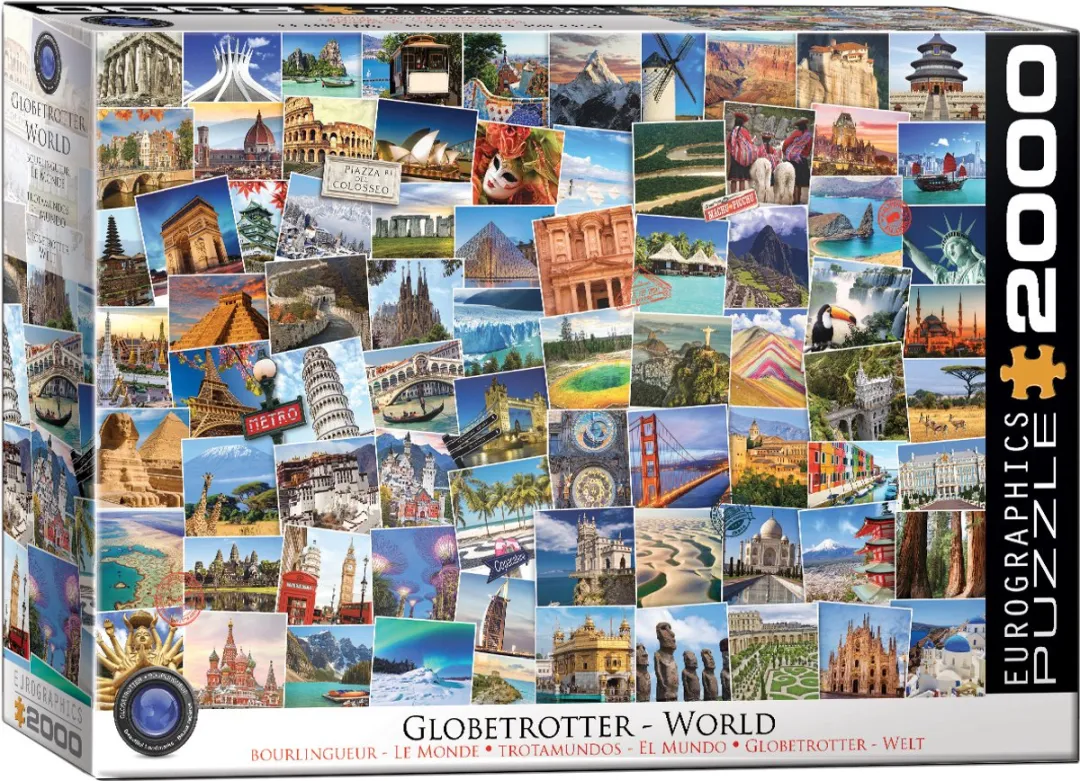 Eurographics Wereld Globetrotter Legpuzzel 2000 Stuks