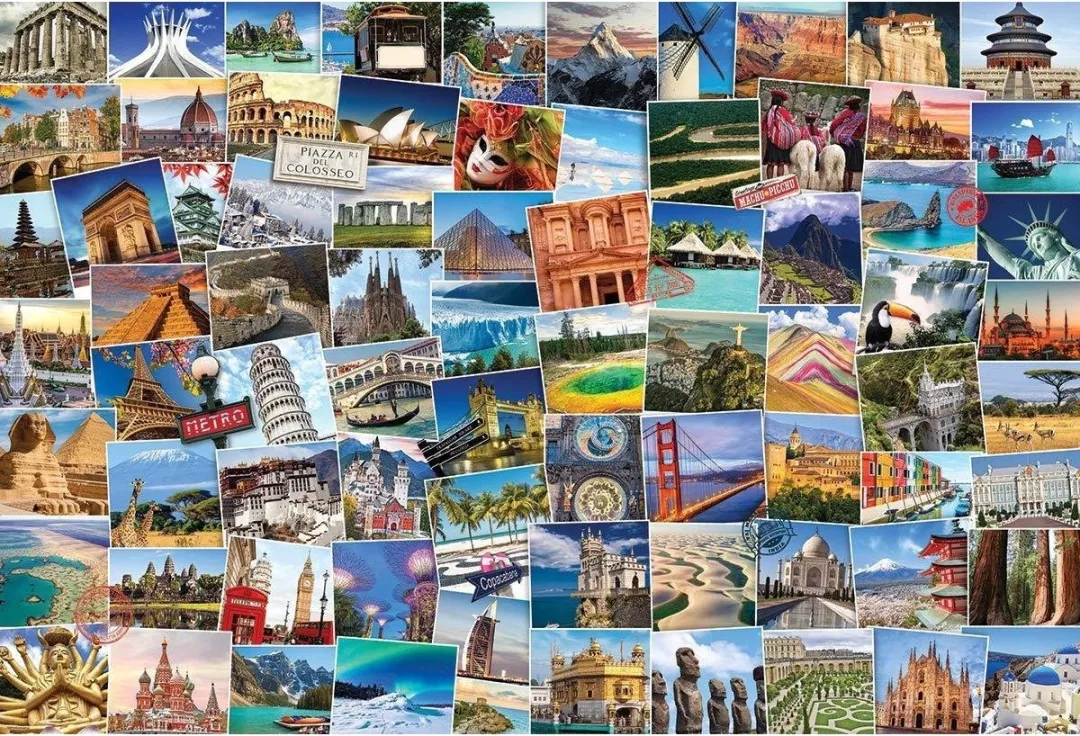 Eurographics Wereld Globetrotter Legpuzzel 2000 Stuks - Meerkleurig