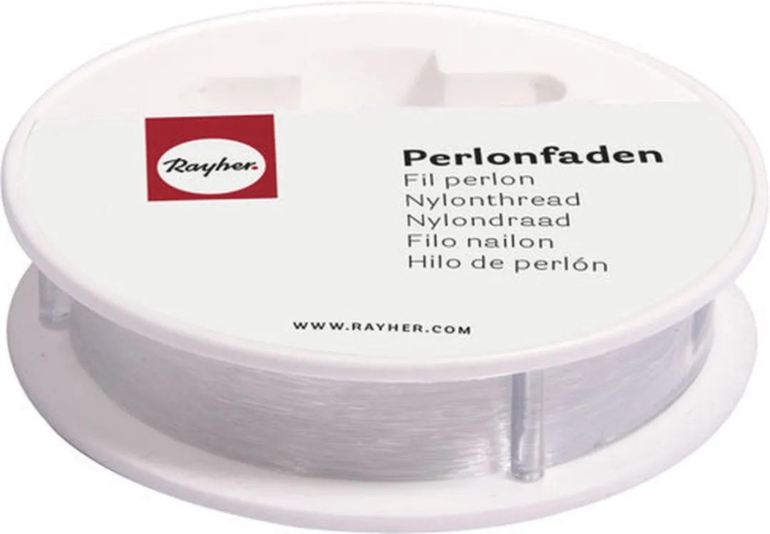 RAYHER Nylondraad 0,7mm - Transparant - 25m