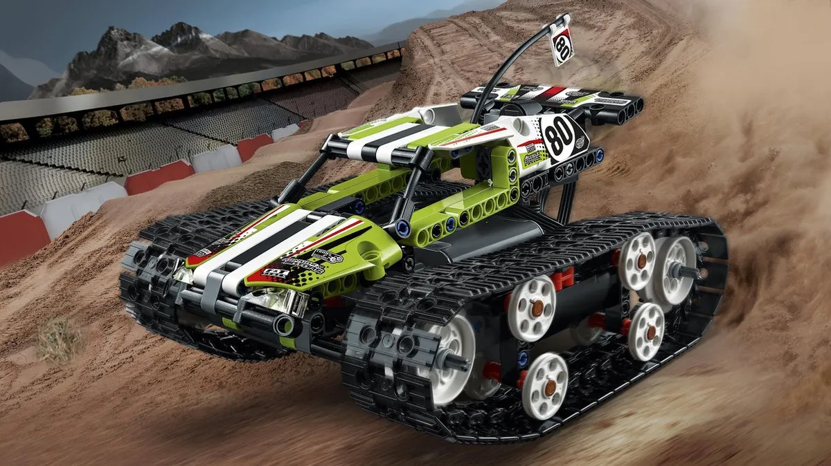 LEGO Technic Rupsbandracer 42065 - 370 Stukken - Zwart - afbeelding 4 van 6