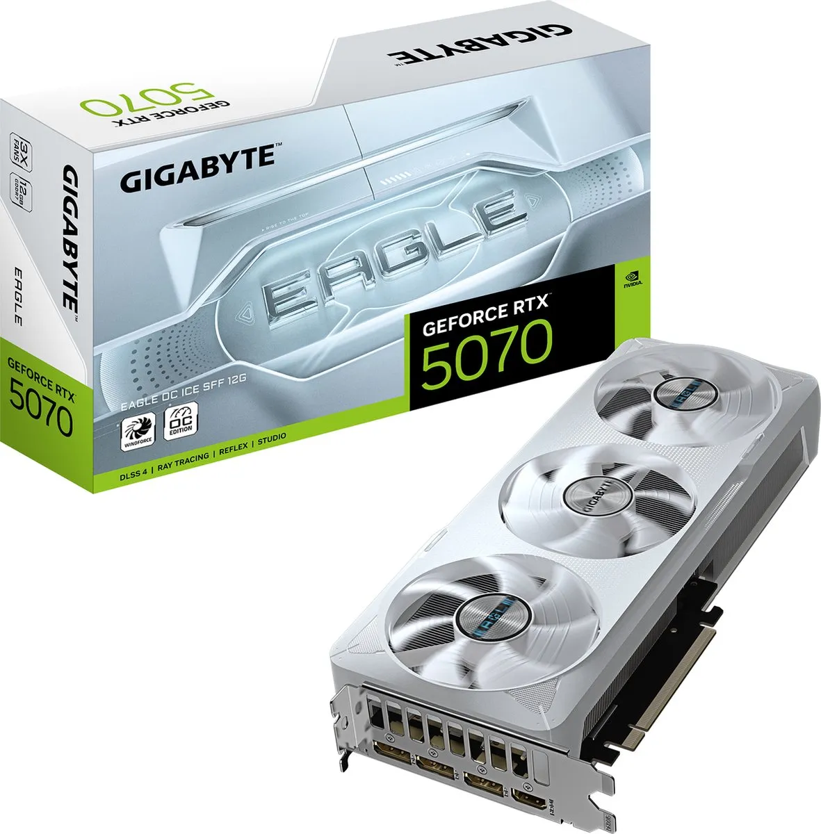 Gigabyte GeForce RTX 5070 Eagle OC ICE SFF Videokaart 12GB