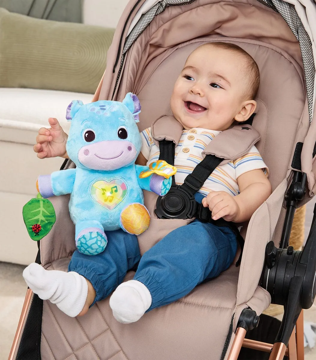VTech Baby Knuffelnijlpaardje - Interactieve Knuffel - 35+ Melodietjes - Blauw - afbeelding 6 van 6