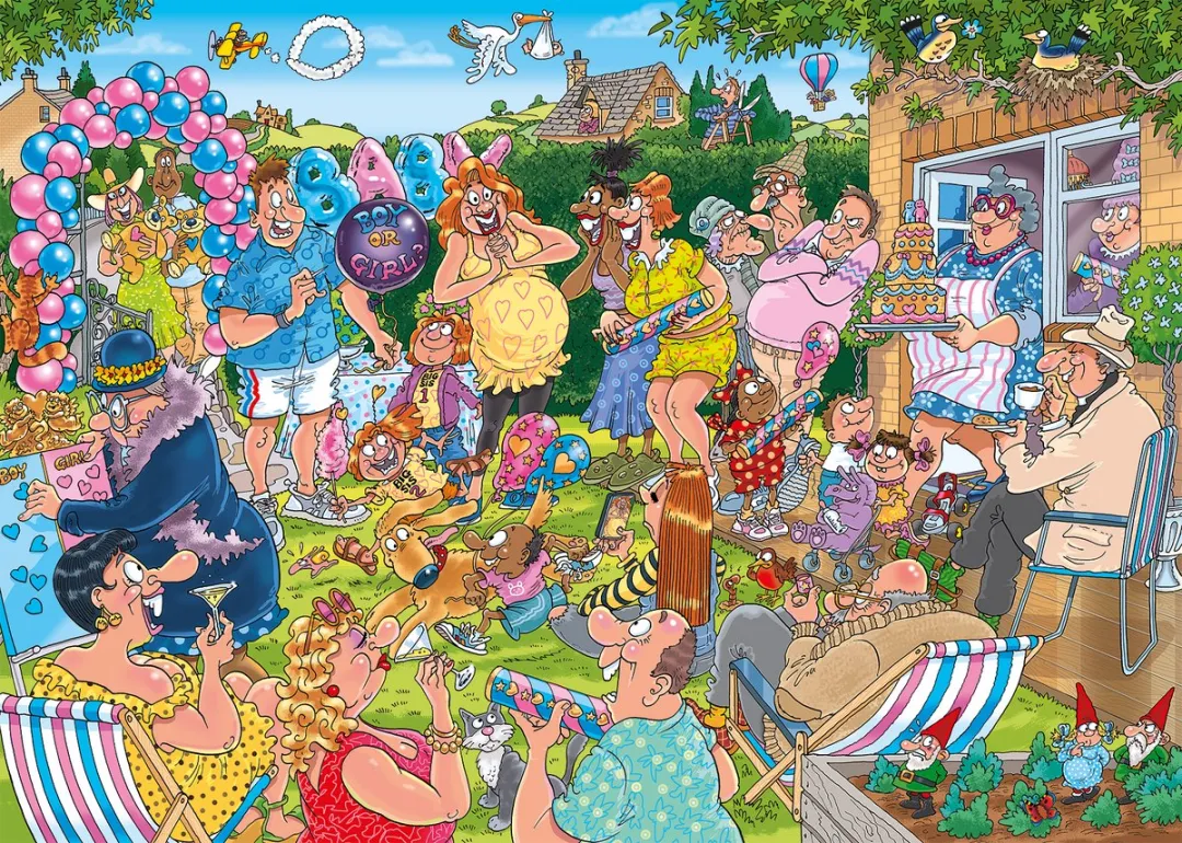 Wasgij Mystery 31 Gender Reveal 1000 Stuks - Meerkleurig