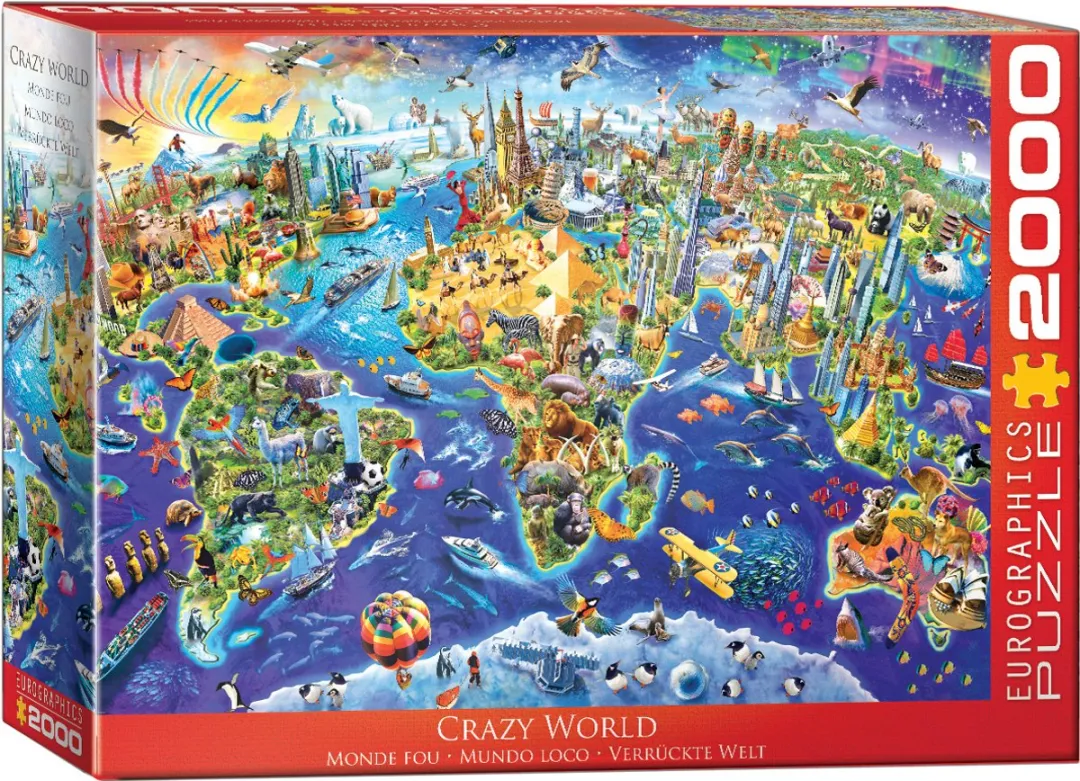 Eurographics Gekke Wereld Legpuzzel 2000 Stuks