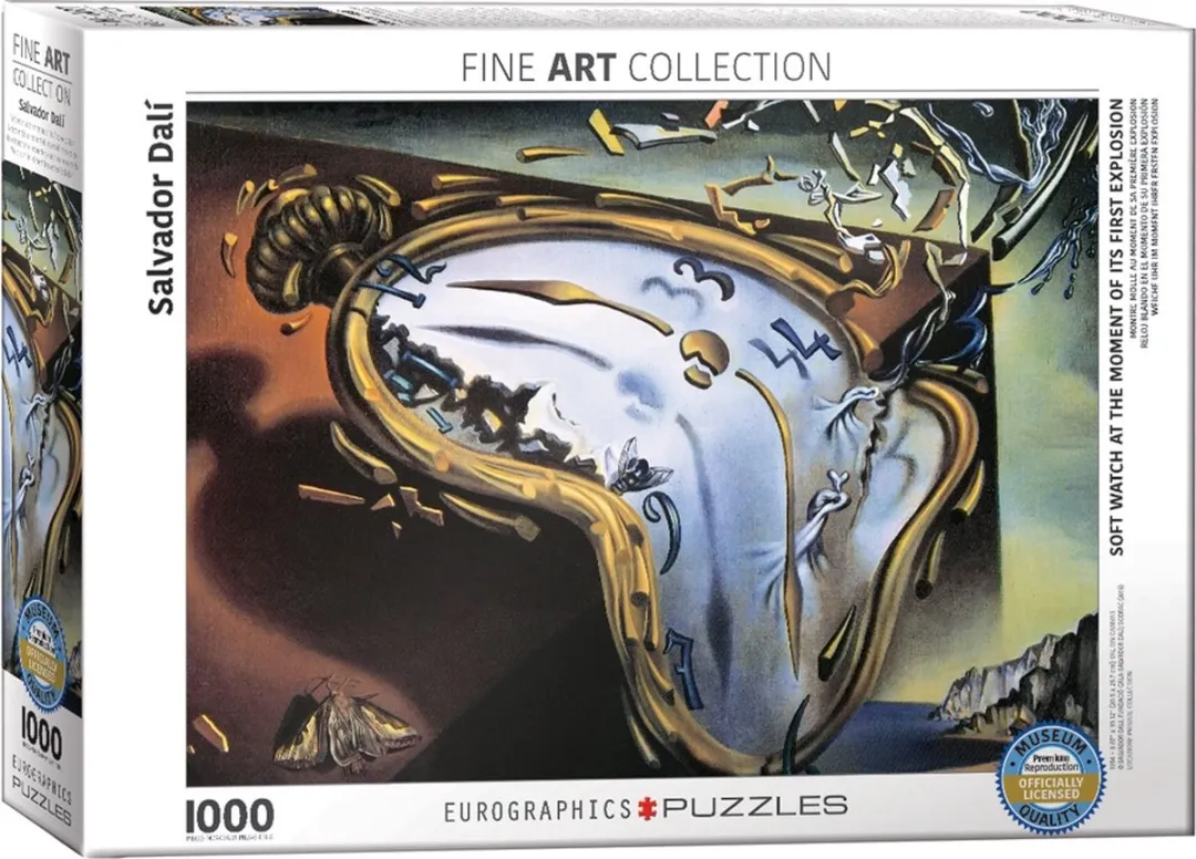 Eurographics Salvador Dali Zachte Klok Puzzel 1000 Stuks