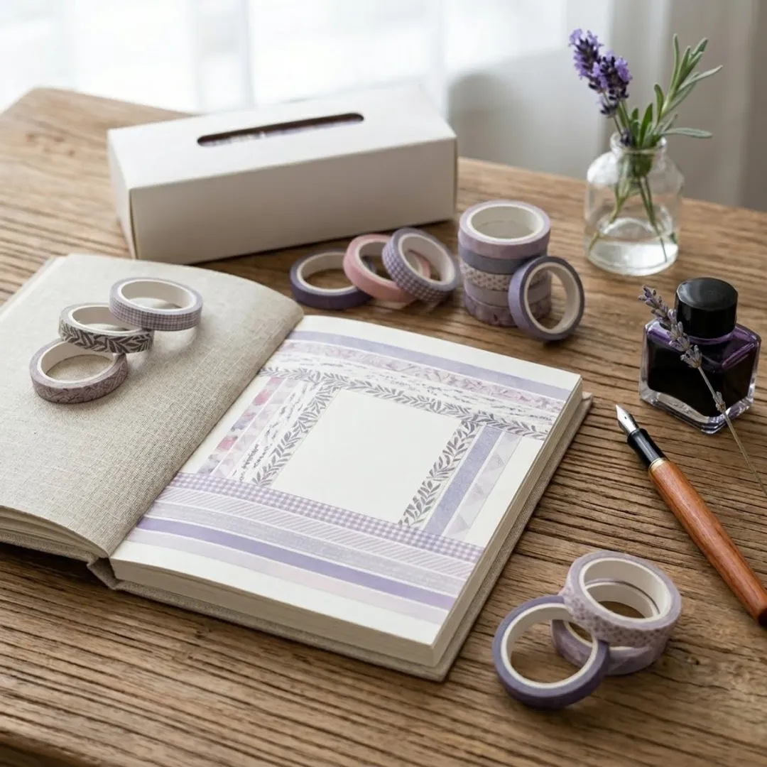 NUVEX Paars Washi Tape Set - 20 Rollen 1.5m