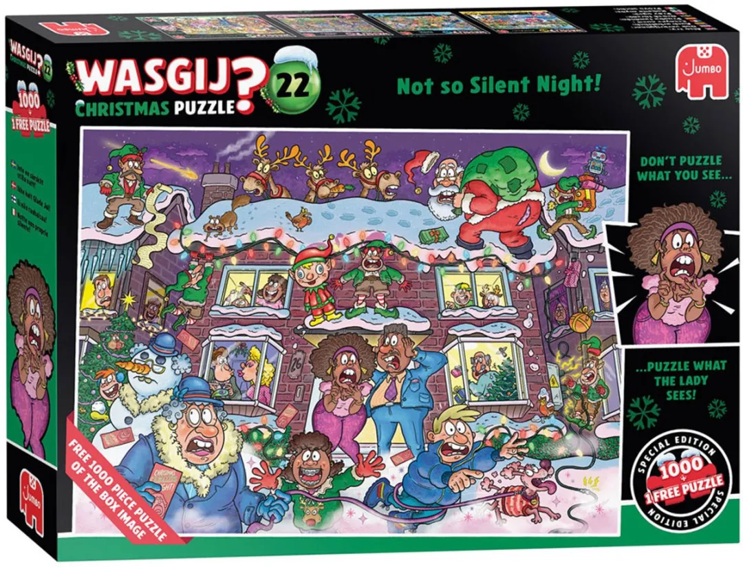 Wasgij Christmas 22 Puzzel - 2x1000 Stuks Meerkleurig