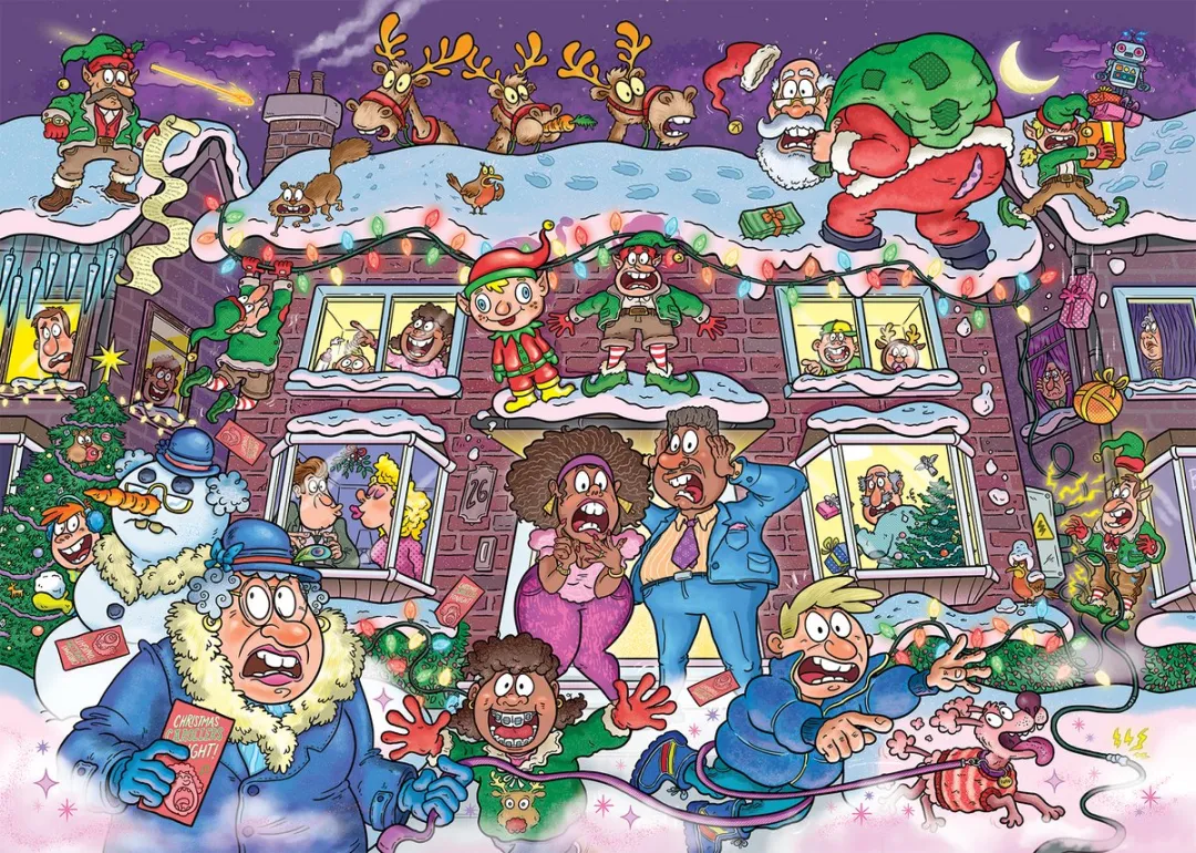 Wasgij Christmas 22 Puzzel - 2x1000 Stuks Meerkleurig