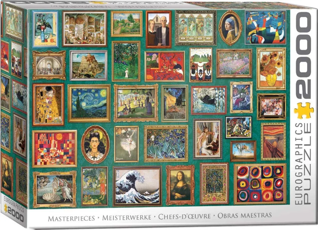 Eurographics Meesterwerken Legpuzzel 2000 Stuks - 96x68cm - Meerkleurig
