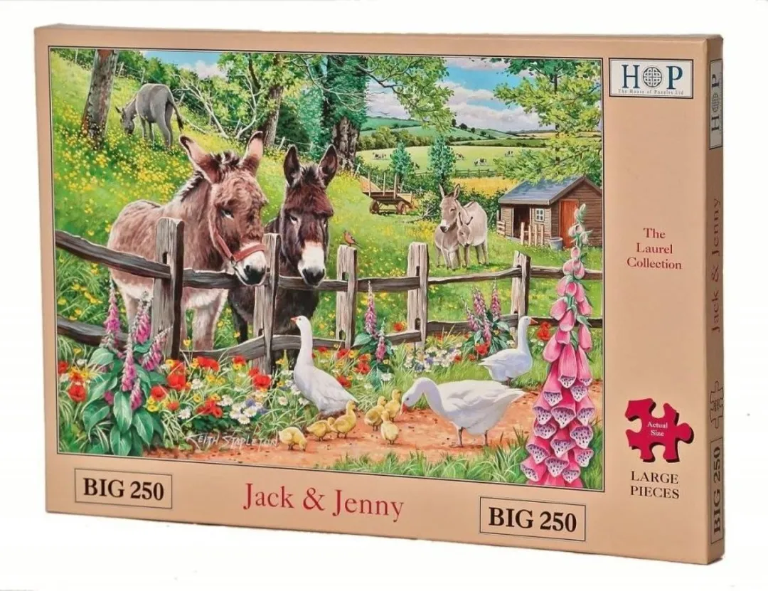 House Of Puzzles Jack & Jenny 250 XL Legpuzzel - 250 Stuks - Meerkleurig