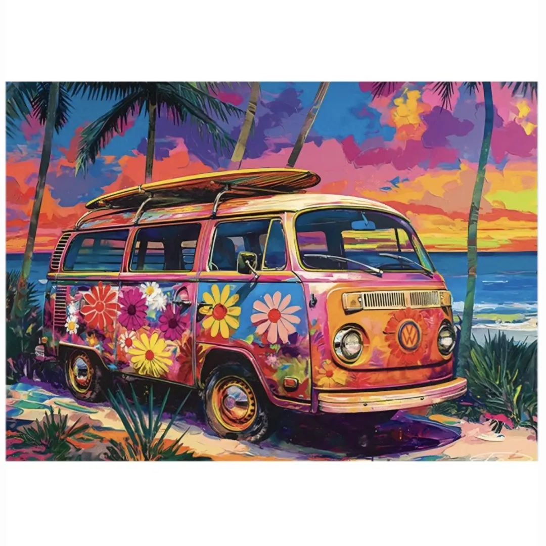 Eurographics Volkswagen Bayside Puzzel 500 Stuks - 68x48cm - Multi