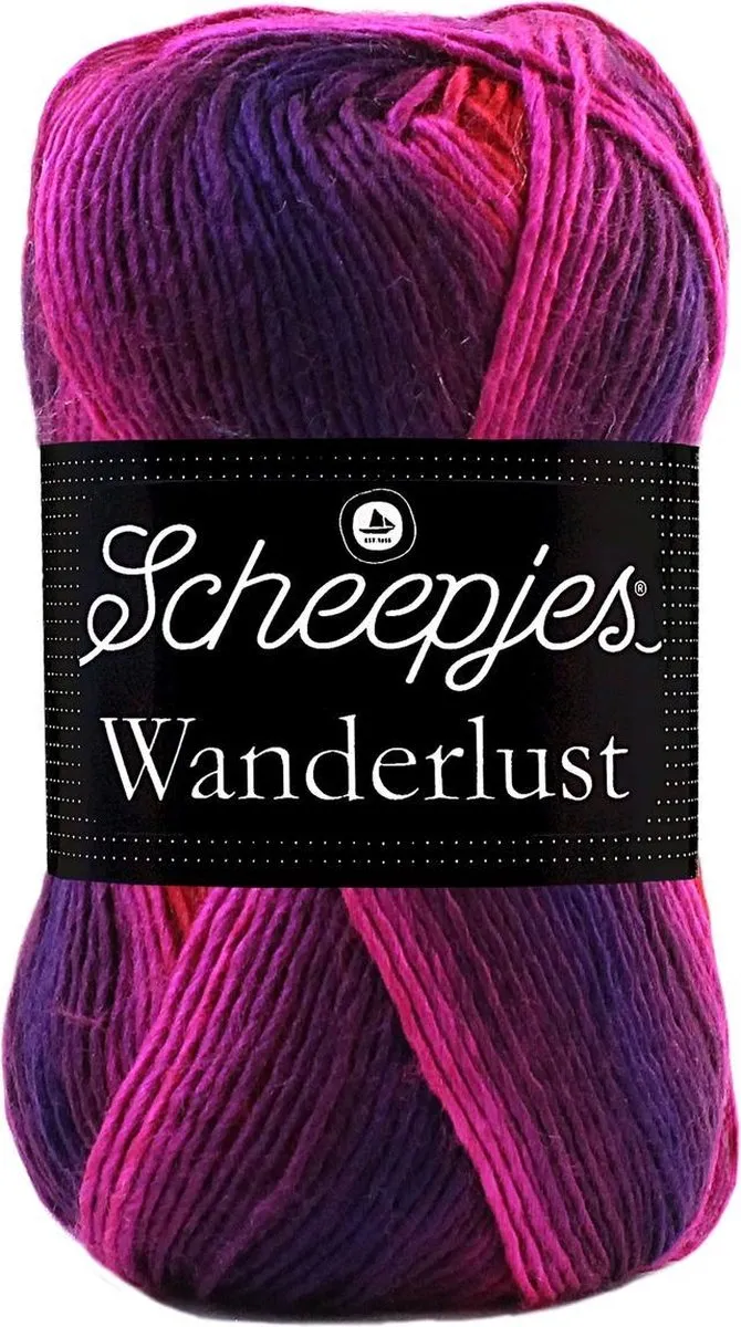 Scheepjes Wanderlust Paris 100g - Roze/Paars/Rood