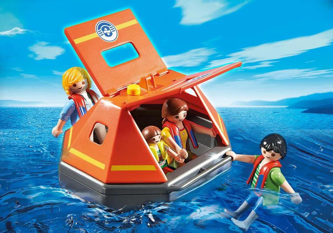 Playmobil Reddingsvlot 5545 - Oranje/Geel