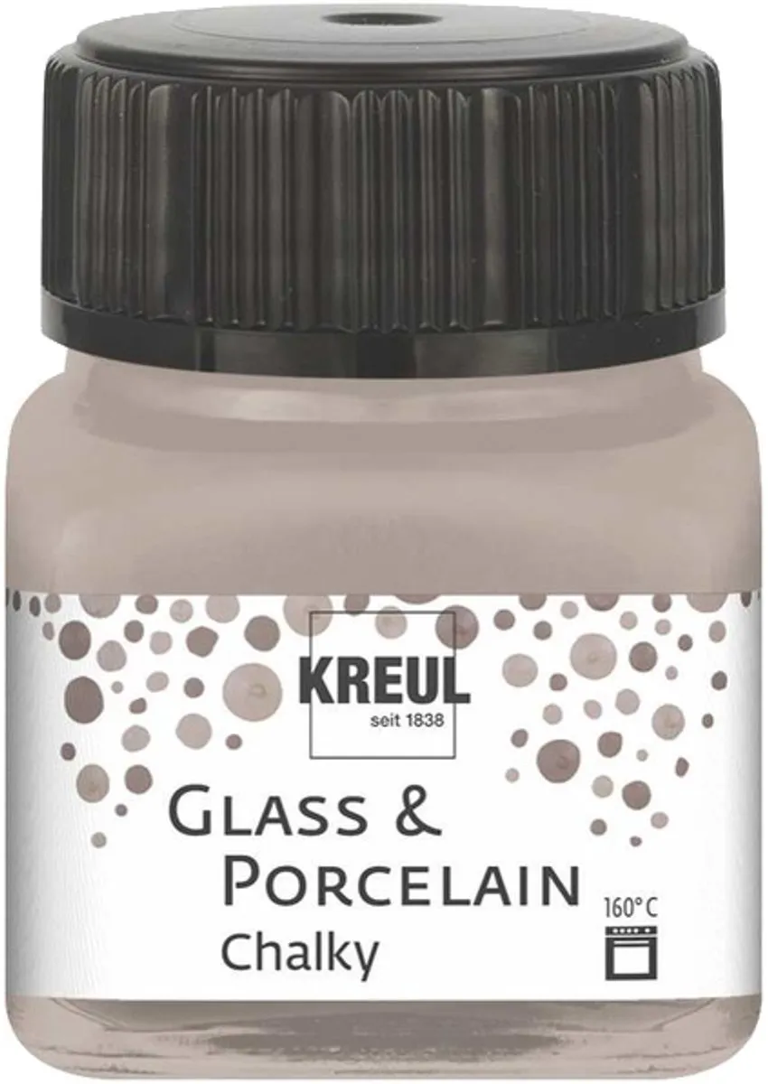Kreul Glasverf Yellow Safran Porseleinverf 20ml - Extra Mat Chalky
