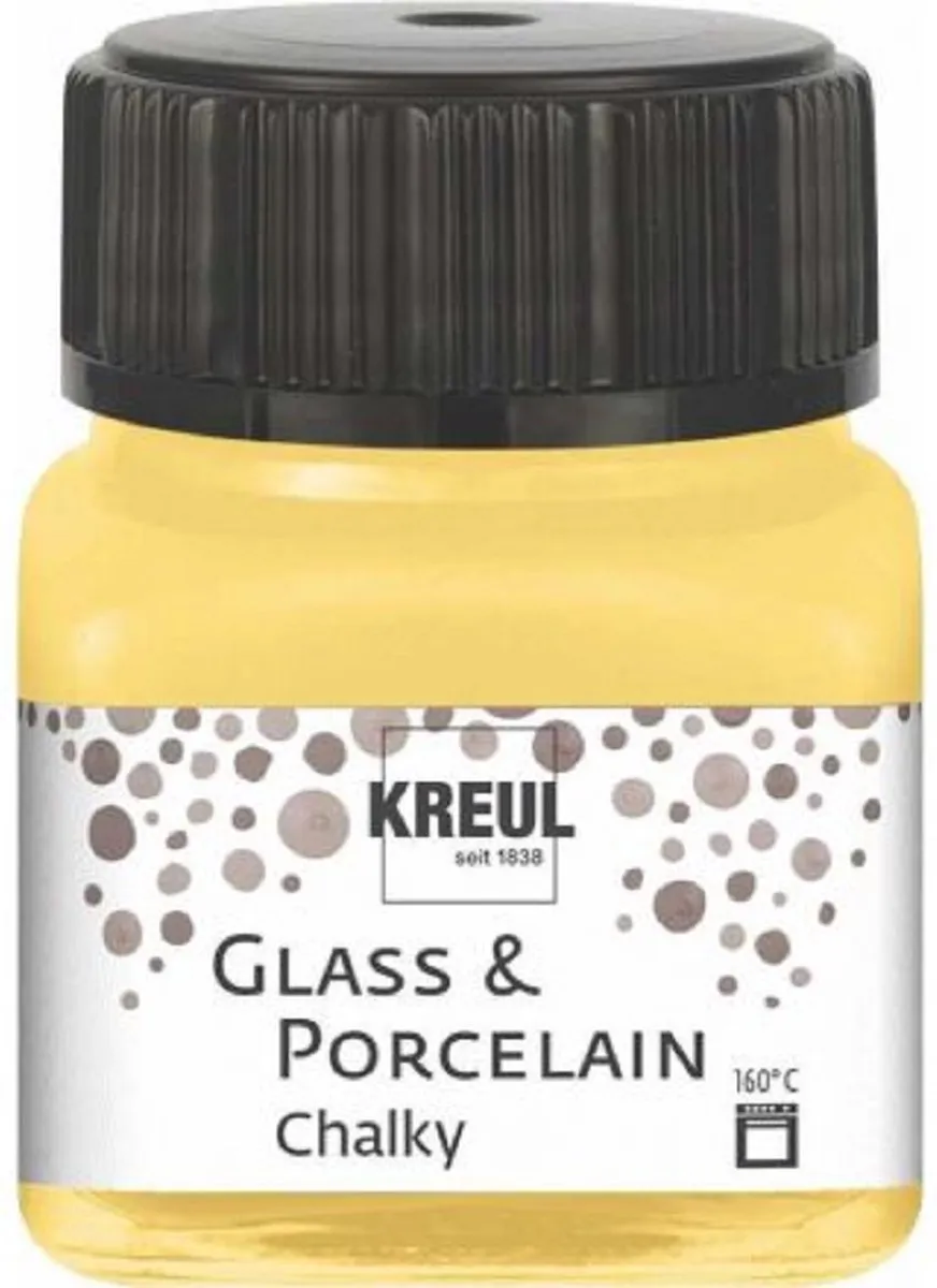 Kreul Glasverf Yellow Safran Porseleinverf 20ml