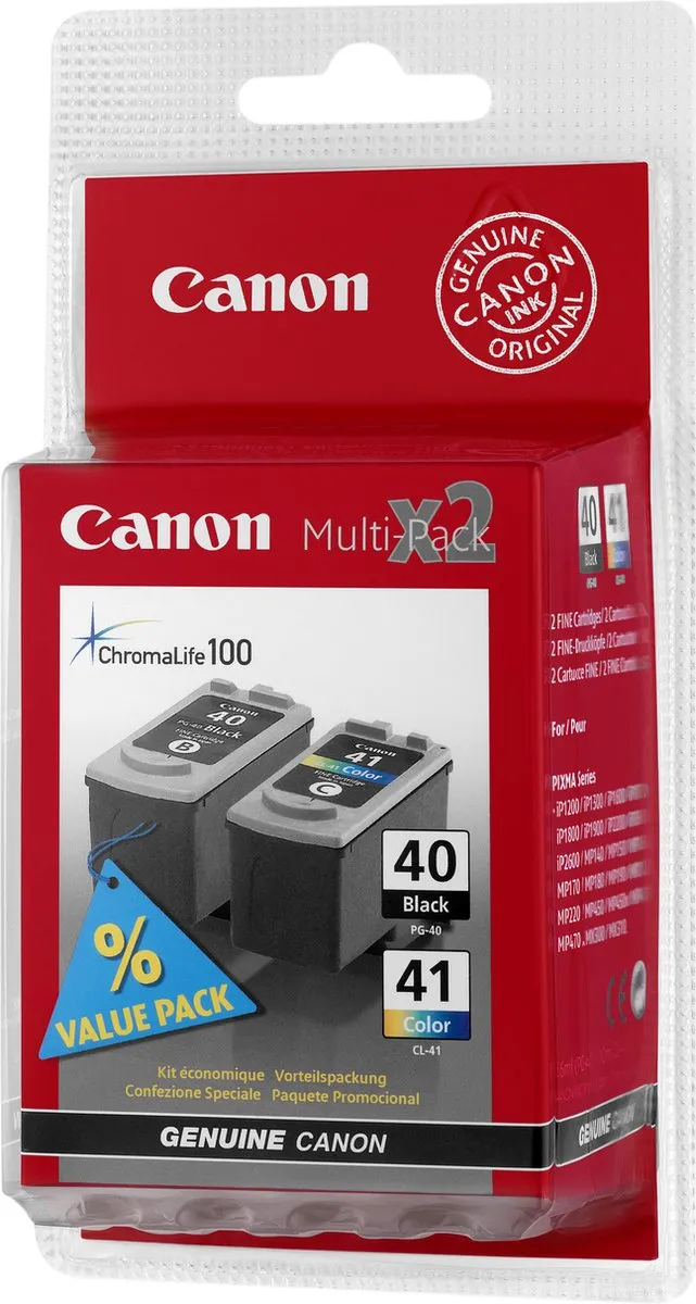 Canon PG-40/CL-41 Inktcartridges - 350 pagina's