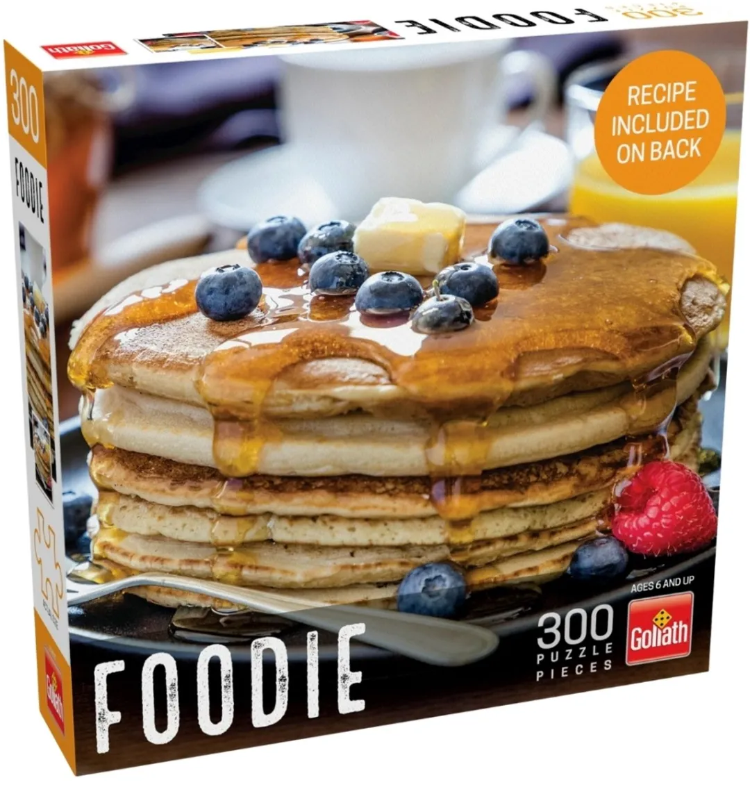 Goliath Puzzel Foodie Blueberry & Raspberry Pancakes 300 Stuks