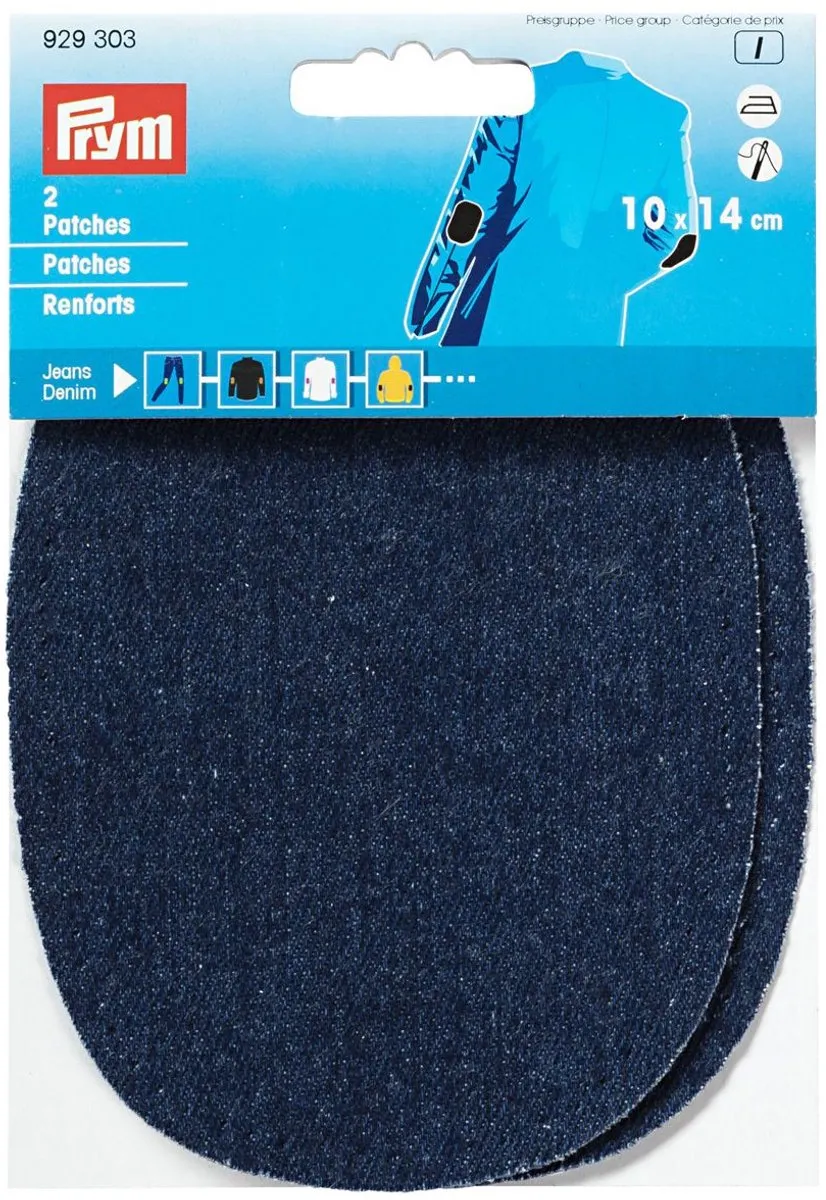 Prym Patches Jeans 10x14cm Donkerblauw - 9 Stuks - afbeelding 2 van 6