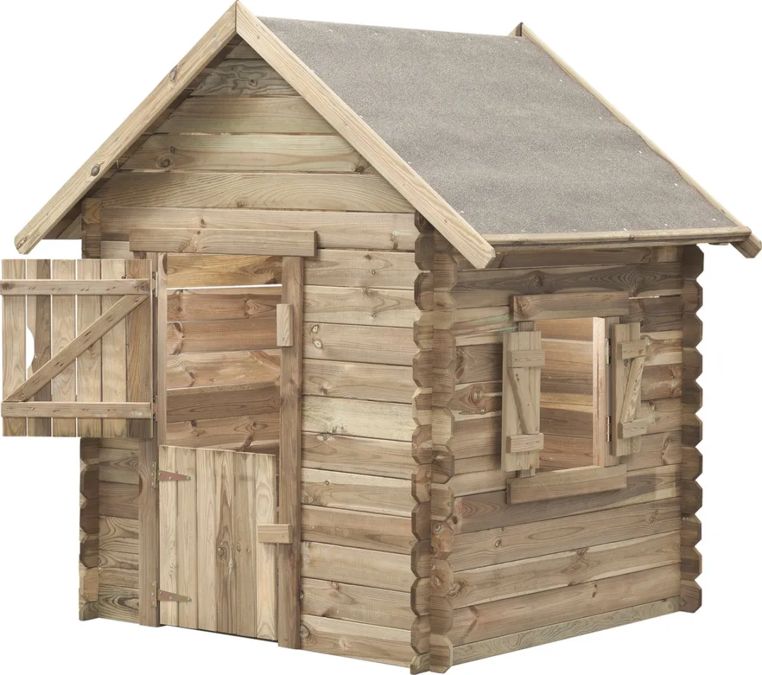 Intergard Houten Speelhuisje Lodewijk Groen - 150x124x160cm