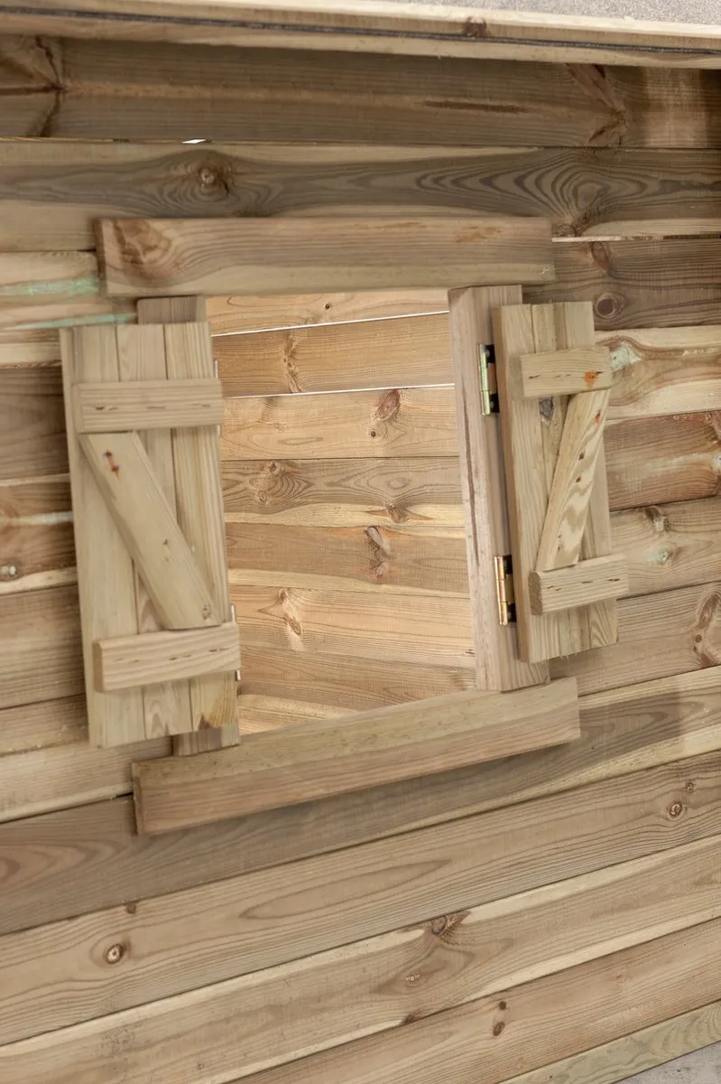 Intergard Houten Speelhuisje Lodewijk Groen - 150x124x160cm