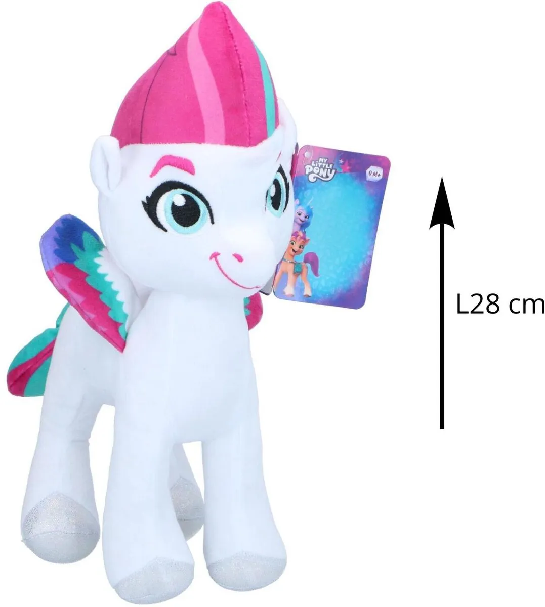 Hasbro My Little Pony Zipp Storm Knuffel 28cm - Wit - afbeelding 6 van 6