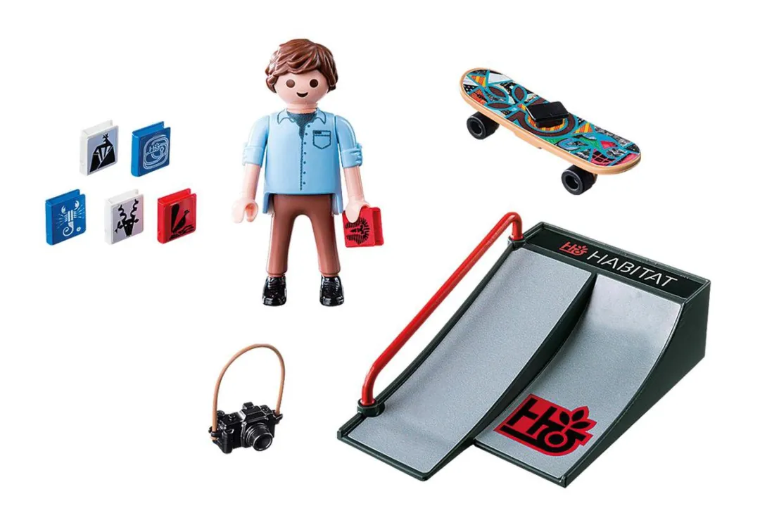 Playmobil Skater met Skateramp L4PC-00022839 - Multicolor