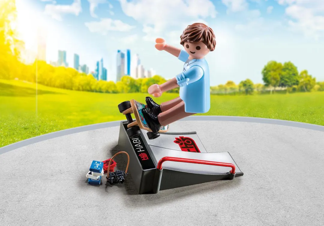 Playmobil Skater met Skateramp L4PC-00022839 - Multicolor
