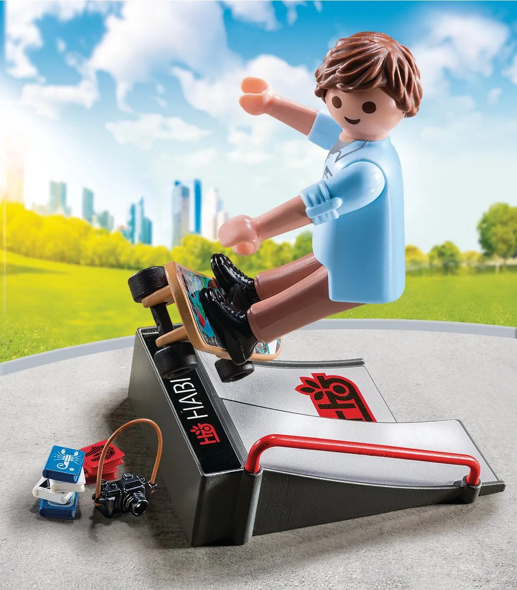 Playmobil Skater met Skateramp L4PC-00022839 - Multicolor