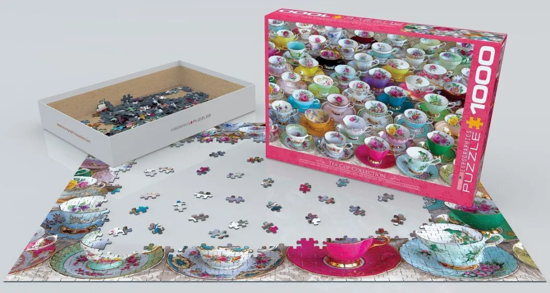 Eurographics Theekopjescollectie Legpuzzel 1000 Stuks - Meerkleurig