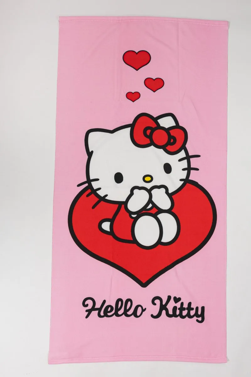 Hello Kitty Love Badhanddoek 70x140cm - Multi
