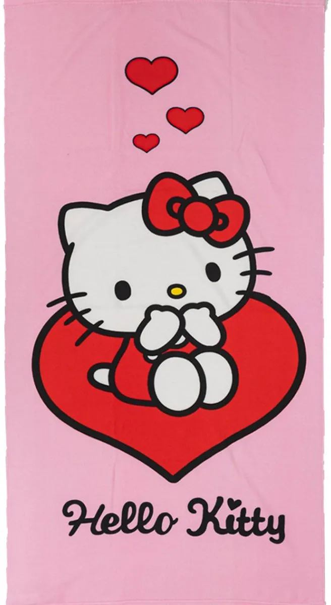 Hello Kitty Love Badhanddoek 70x140cm - Multi
