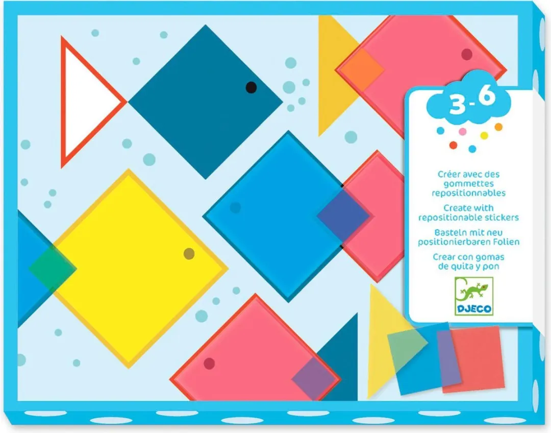 Djeco Magische Stickers Vierkanten