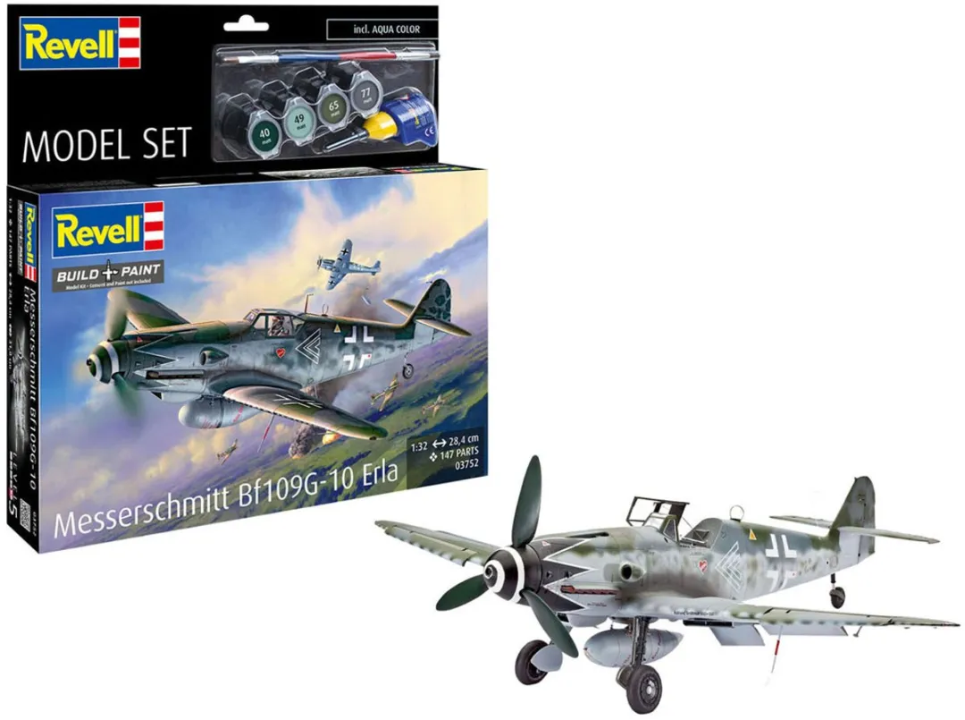 Revell Messerschmitt Bf109G-10 Erla 1:32 Modelbouwpakket - 147dlg - Multi kleuren